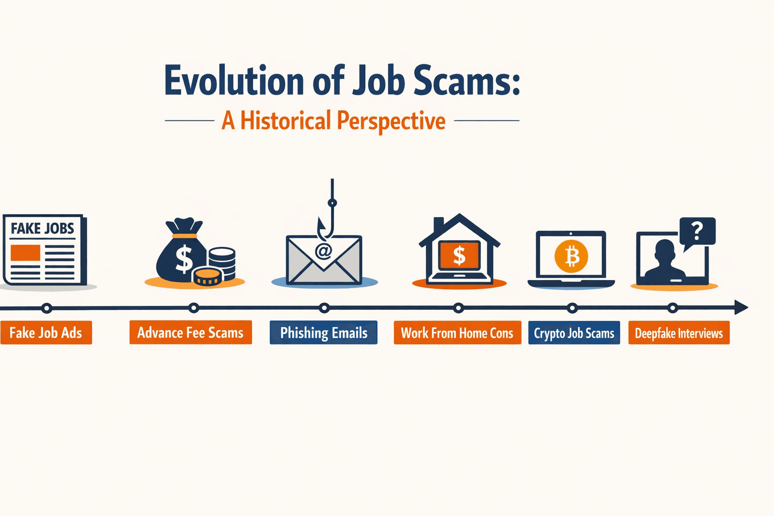Job Scam History: How Hiring Fraud Evolved featured image background