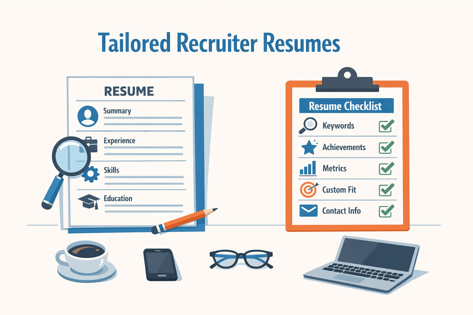 Recruiter Resume Template: The Ultimate Guide to Best Results featured image background